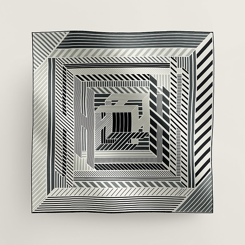 H Perpetuel scarf 65 - Grey | Hermès Singapore